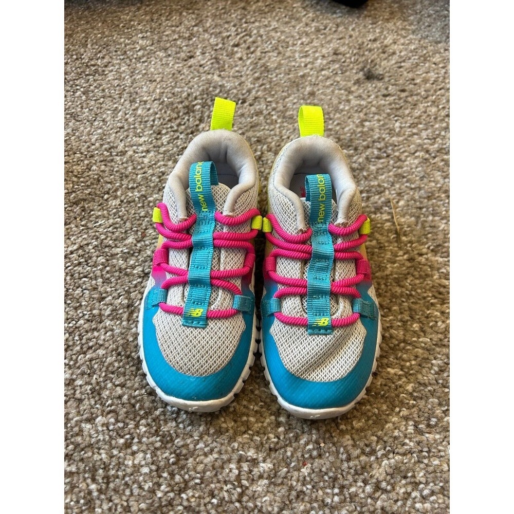 New Balance Kids Sneakers Teal Pink Neon Yellow Gray